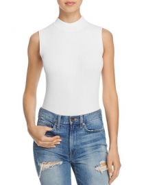 Ribbed Mock Neck Bodysuit at Bloomingdales